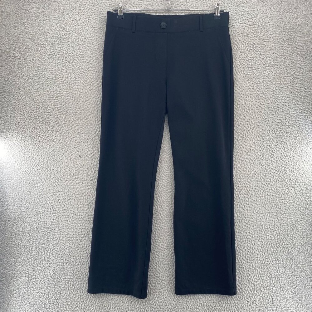 Betabrand Pants Womens 1X Plus Black Stretch Pull On Straight Leg Active Casual*
